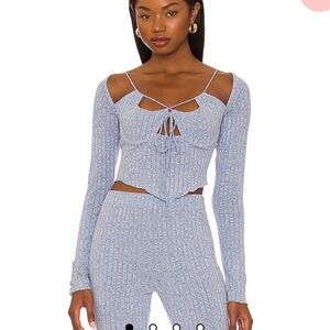 NWT Song of Style Kana Top in Blue